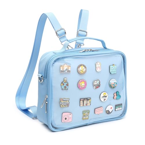 CHERRY SAUCE Ita Bag Mehrzweck-Rucksack, Oxford-Stoff, Umhängetasche, Kuriertasche, Schultertaschen für Anime-Display, 30-hellblau von CHERRY SAUCE