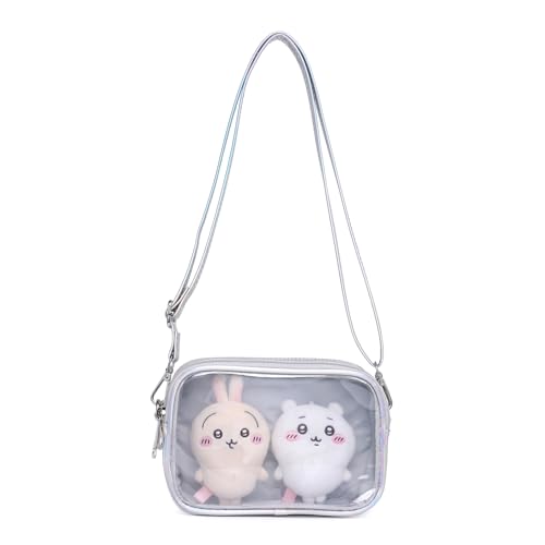 CHERRY SAUCE Ita Bag Umhängetasche, kleine Geldbörse und Handtaschen, Schultertaschen für Puppen, Anime-Display, Laser Silver von CHERRY SAUCE
