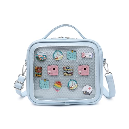 CHERRY SAUCE Ita Bag Umhängetasche, Kuriertasche, Umhängetasche, für Anime-Display, Blau, Tragetasche von CHERRY SAUCE