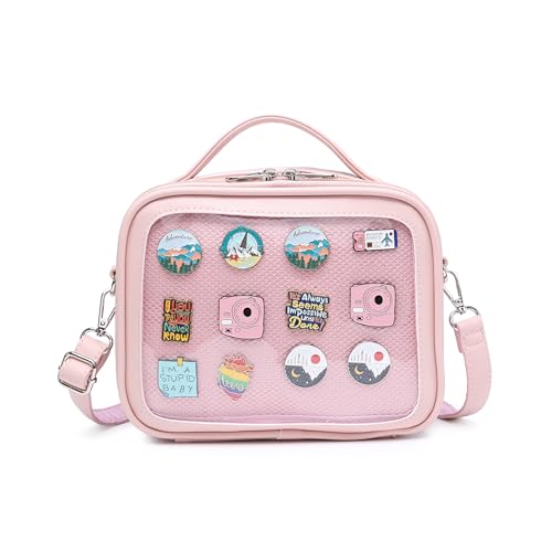 CHERRY SAUCE Ita Bag Umhängetasche, Kuriertasche, Umhängetasche, für Anime-Display, Pink, Stabil von CHERRY SAUCE