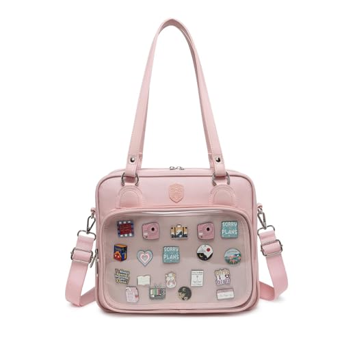 CHERRY SAUCE Oxford Ita Mehrzweck-Schultertasche, Umhängetasche, Rosa von CHERRY SAUCE