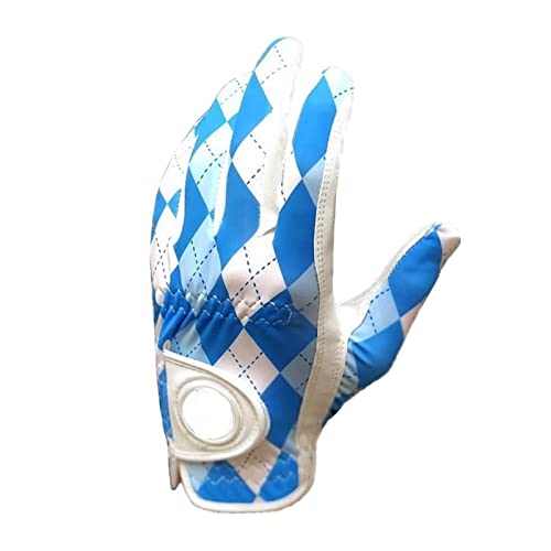 Golf-Handschuhe Atmungsaktive Leder atmungsaktive rutschfeste Golfhandschuhe Männer Linke Hand rechts Alle Wettergriffe weiche Golfhandschuhe mit Ballmarker Drop Shipping (Color : Type1 LH 1Pcs, Siz von CHEWYZ