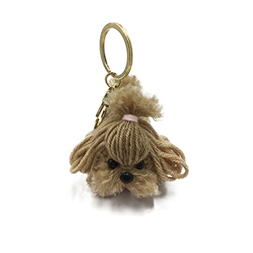 CHEZBABY Handgefertigter gehäkelter süßer Taschenanhänger, Schlüsselanhänger, Auto-Schlüsselanhänger, Handtaschen-Charm-Anhänger für Damen und Herren, Niedlicher Hund Brwon, Einheitsgröße CHEZBABY Handgefertigter gehäkelter süßer Taschenanhänger, Schlüsselanhänger, Auto-Schlüsselanhänger, Handtaschen-Charm-Anhänger für Damen und Herren, Niedlicher Hund Brwon, Einheitsgröße von CHEZBABY