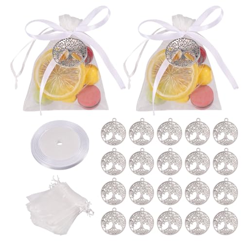 CHGCRAFT 140 Stück Baum des Lebens Anhänger Alloy Baum Anhänger Geschenktüten mit Kordelzug für Party Favors Antike Silber Pflanze Charms für Geburtstage Jahrestag CHGCRAFT 140 Stück Baum des Lebens Anhänger Alloy Baum Anhänger Geschenktüten mit Kordelzug für Party Favors Antike Silber Pflanze Charms für Geburtstage Jahrestag von CHGCRAFT