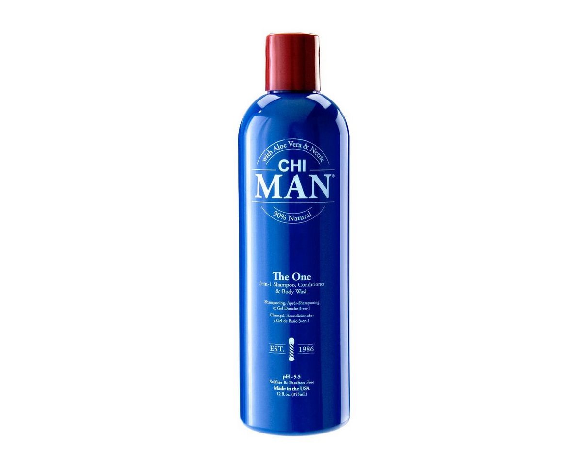 CHI Haarshampoo CHI MAN The One 3-in-1 Shampoo, Conditioner & Body Wash 355ml von CHI