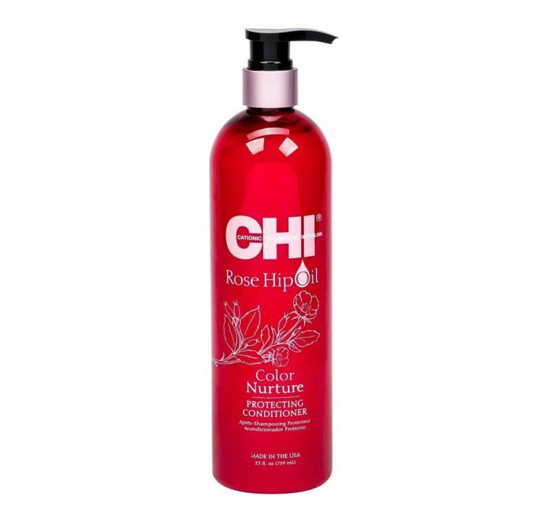 CHI Haarspülung Rose HipOil Hair Conditioner For Colour Protection 739 ml von CHI