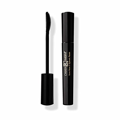 CHIARA AMBRA® XTREME VOLUME & HYALURONIC MASCARA mit Hyaluron und tiefschwarzen Farbpigmenten, Faszinierender Schwung, Für lange, dichte Wimpern, Made in Germany, Vegan, Inhalt: 8,5 ml von CHIARA AMBRA