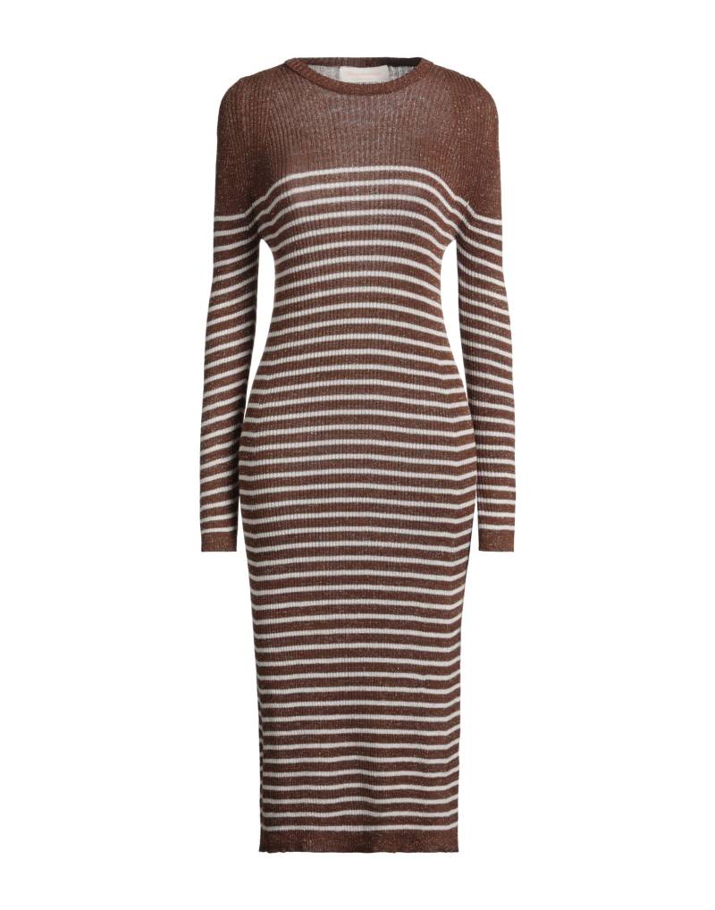 CHIARA BERTANI Midi-kleid Damen Braun von CHIARA BERTANI
