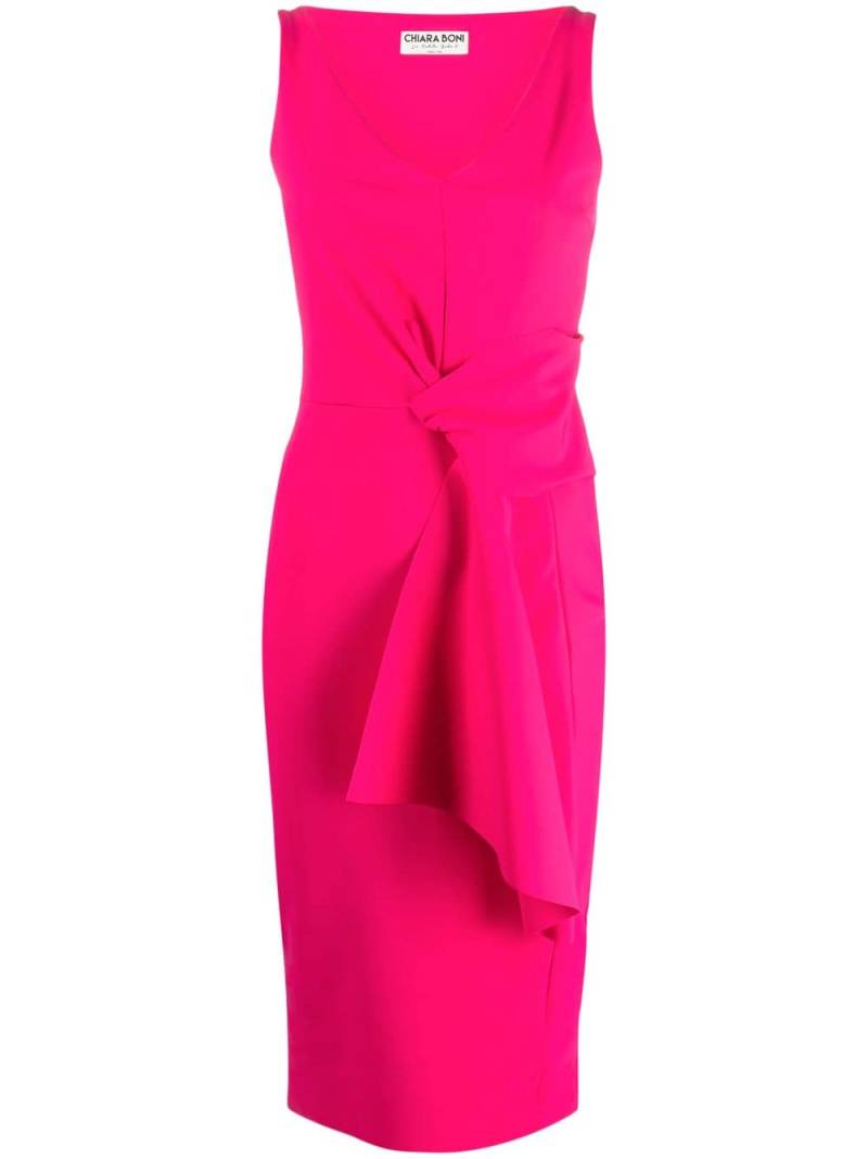 CHIARA BONI La Petite Robe Ärmelloses Kleid mit Raffungen - Rosa von CHIARA BONI La Petite Robe