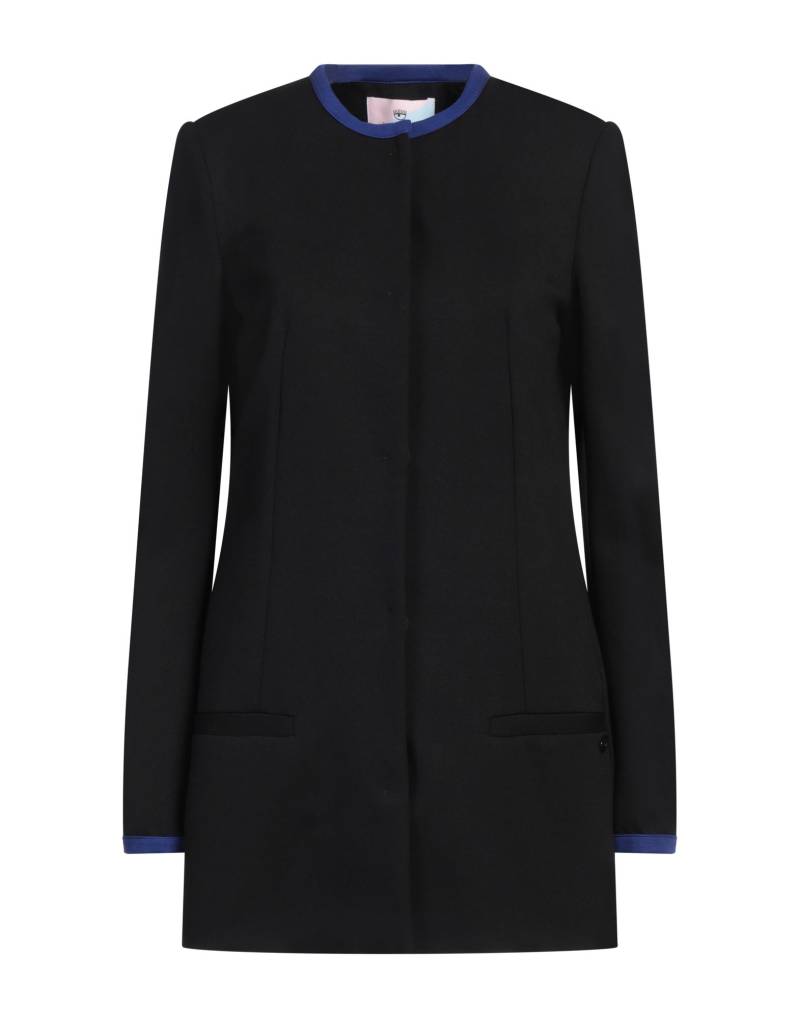 CHIARA FERRAGNI Jacke, Mantel & Trenchcoat Damen Schwarz von CHIARA FERRAGNI