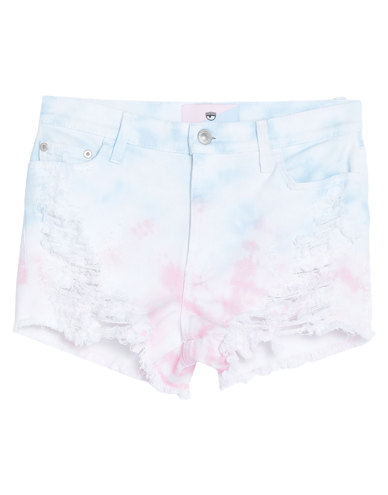 CHIARA FERRAGNI Jeansshorts Damen Weiß von CHIARA FERRAGNI