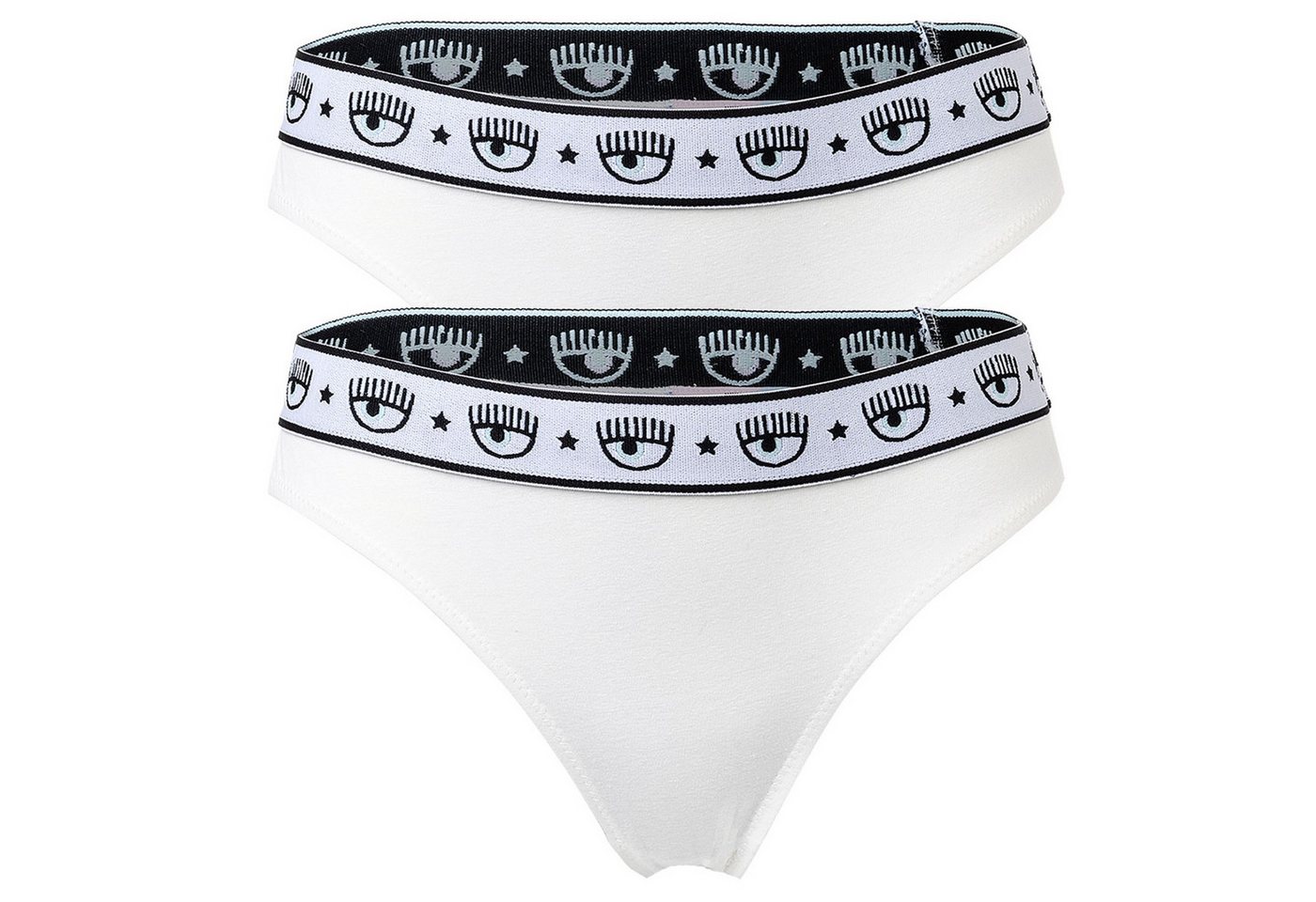 CHIARA FERRAGNI Slip Damen Slip 2er Pack Baumwolle (Packung, 2er Pack) von CHIARA FERRAGNI