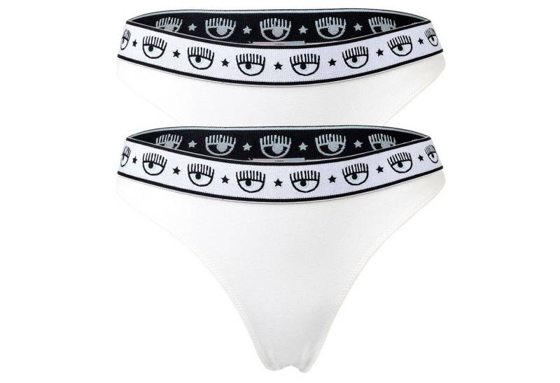 CHIARA FERRAGNI Slip Damen Slip 2er Pack Baumwolle (Packung, 2er Pack) von CHIARA FERRAGNI