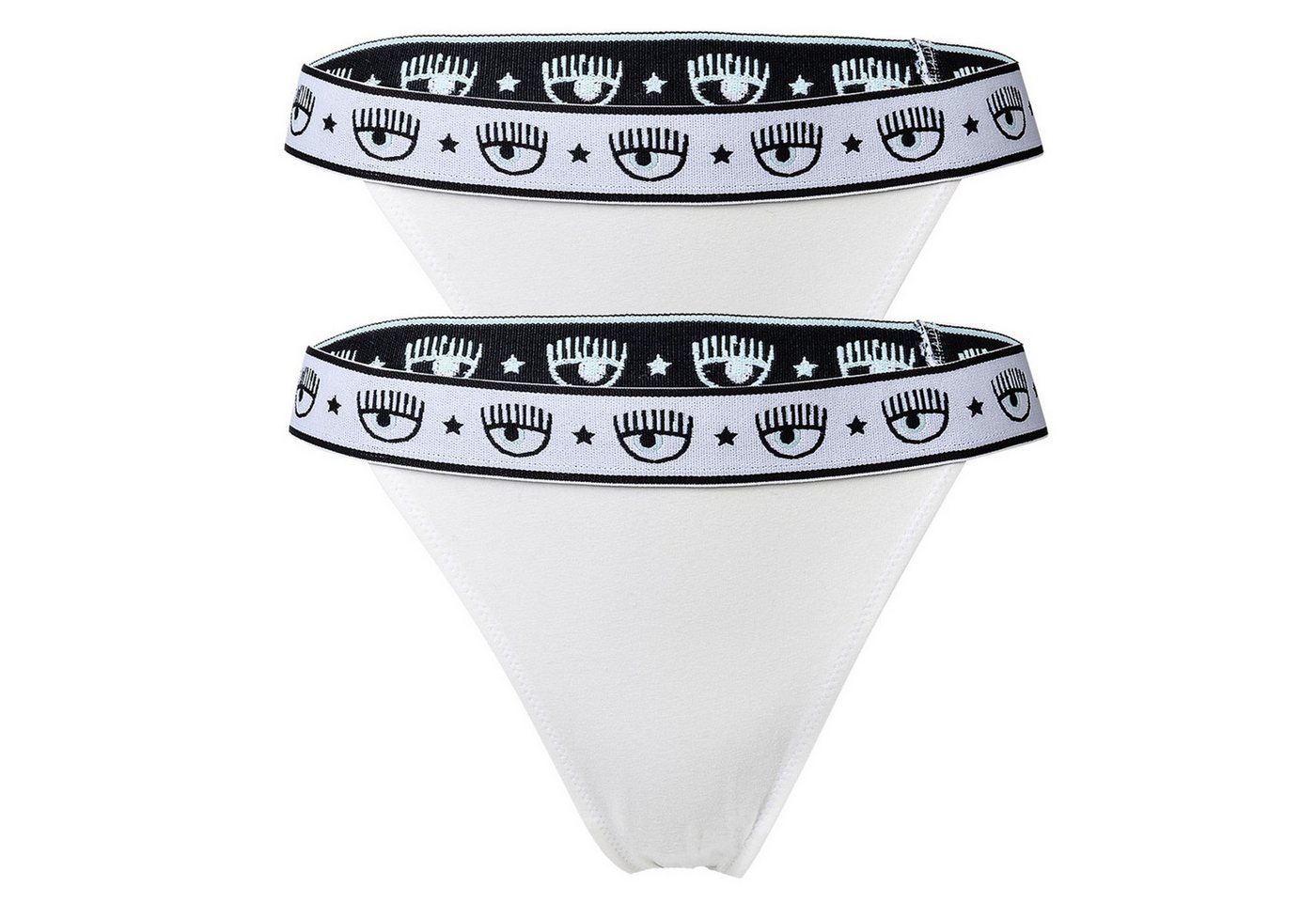 CHIARA FERRAGNI String Damen String 2er Pack Baumwolle (Packung, 2er Pack) CHIARA FERRAGNI String Damen String 2er Pack Baumwolle (Packung, 2er Pack) von CHIARA FERRAGNI