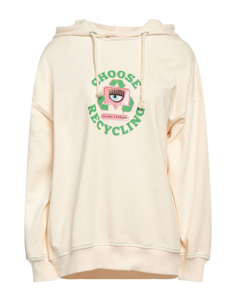 CHIARA FERRAGNI Sweatshirt Damen Off white von CHIARA FERRAGNI
