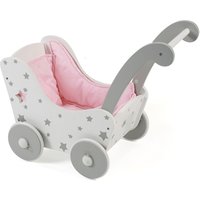 BAYER CHIC 2000 Holz-Puppenwagen Stars grau von BAYER CHIC 2000