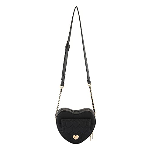 CHIC DIARY Herz Umhängetasche Damen Klein Crossbody Bag Schultertasche PU Leder Tasche mit Reißverschluss von CHIC DIARY