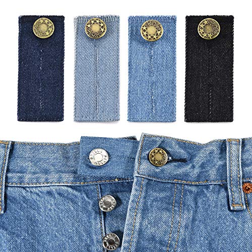 CHIC DIARY Hosen Knopf Verlängerung Wunderknöpfe Extender Jeans Hosenerweiterung Bunderweiterung für frühe Schwangerschaft von CHIC DIARY