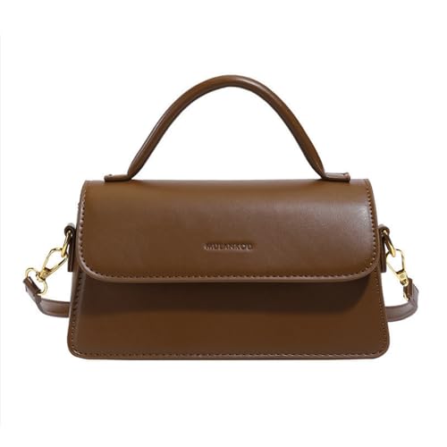 CHIC DIARY Kleine Umhängetasche Damen Mode Retro Schultertasche Henkeltasche Handtasche Crossbody City Tasche Braun von CHIC DIARY