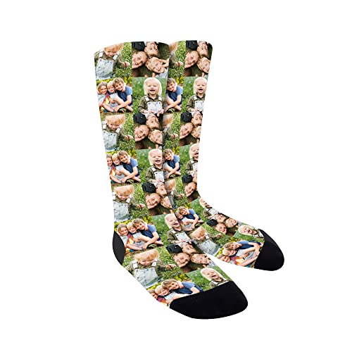 CHIC DIARY Lustige Socken mit Gesicht Personalisiert Foto Socken Damen Herren Familiensocken Geburtstag Jubiläum Geschenk von CHIC DIARY