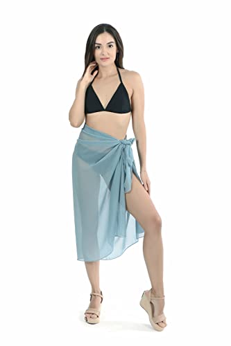 CHIC DIARY Sarong Pareo Damen Chiffon Halstuch Strandtuch Strandkleid Bikini Wickelrock Strandschal Wickeltuch für Strand Sommer von CHIC DIARY