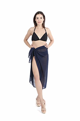 CHIC DIARY Sarong Pareo Damen Chiffon Halstuch Strandtuch Strandkleid Bikini Wickelrock Strandschal Wickeltuch für Strand Sommer von CHIC DIARY