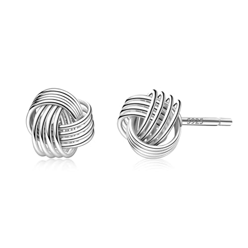 CHIC & ARTSY Liebesknoten-Ohrringe, 925er Sterlingsilber, hypoallergene Ohrstecker, gedrehte Liebesknoten-Ohrstecker für Damen CHIC & ARTSY Liebesknoten-Ohrringe, 925er Sterlingsilber, hypoallergene Ohrstecker, gedrehte Liebesknoten-Ohrstecker für Damen von CHIC & ARTSY