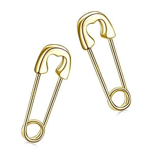 CHIC & ARTSY Ohrringe 925 Sterling Silber Büroklammer Ohrringe Mode Knorpel Ohrringe Frauen Pin Ohrringe Frauen von CHIC & ARTSY