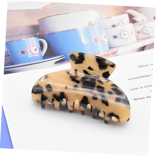 CHICAMPERA 2 Stück Haarklammern aus Langlebigem Acetat Minimalistisches Leopardenmuster zu Haaren Verstellbar für Verschiedene Haarmengen Vintage Haar Accessoire für Damen und Mädchen von CHICAMPERA