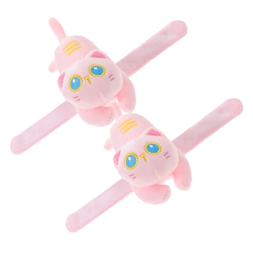 CHICAMPERA 2 Stück Katzenschlagarmband Cartoon Tier Slap Bands für Partys und Leicht und Tragbar Langlebiges Material für Halloween und Geburtstagsfeiern von CHICAMPERA