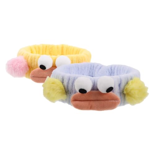 CHICAMPERA 2stücke Plüsch-haarband Mit Großem Auge Zum Waschen Gesichts Cartoon-design Elastisch Und Bequem Für Make-up Spa Und Partys von CHICAMPERA