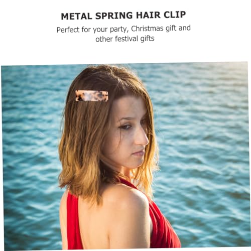 CHICAMPERA 2 Stück Teiliges Frauen Haarspangen Metallfeder Frühlingsclip Modisch Langlebig Leicht für Pferdeschwanz Haarschmuck Geschenk Geeignet von CHICAMPERA
