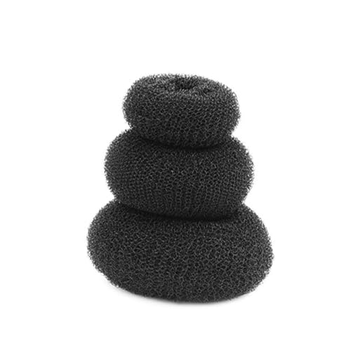 CHICAMPERA 3 Stück Haarknoten Donut in Schwarz Haarknoten Accessoire für Damen Einfaches Styling für Ballett und Tanz Haarschonend und Geruchsfrei CHICAMPERA 3 Stück Haarknoten Donut in Schwarz Haarknoten Accessoire für Damen Einfaches Styling für Ballett und Tanz Haarschonend und Geruchsfrei von CHICAMPERA