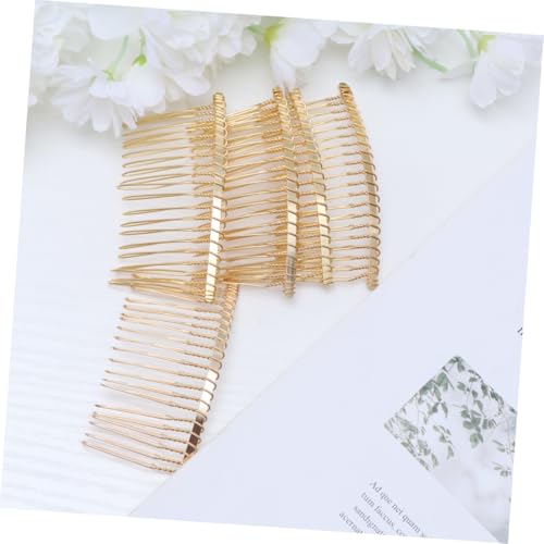 CHICAMPERA 5 Stück Metall haarkämme Gold Zähne Eingeflochtene Steckkämme für Frauen Haarschmuck Hochstecken Frisur Zubehör Elegant und Robust von CHICAMPERA