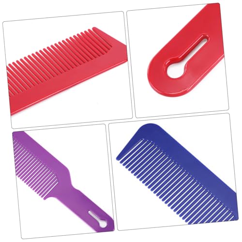 CHICAMPERA 5 Stück Teiliges Haarkamm Rundem Zahn design Handlicher Tragbarer Kunststoffkamm für Friseure und Herren Hautfreundlich Glatt Kämmen für Salon und Unterwegs Gemischte Farben von CHICAMPERA
