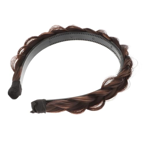 CHICAMPERA Geflochtenes Haarband mit Fischgrätenzopf Rutschfestes Damen Stirnband Natürliches Braiding Design Weiches Material Vielseitiger Haarschmuck für Alltag Sport und Party von CHICAMPERA