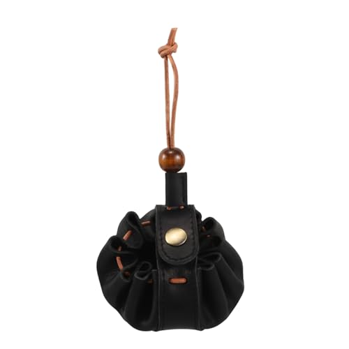 CHICAMPERA Handgefertigter Leder-zugverschluss-münzbeutel Für Damen Süßer Geldbeutel Für Kleingeld Lippenstift Und Schlüssel Praktischer Kleiner Organizer Für Unterwegs von CHICAMPERA