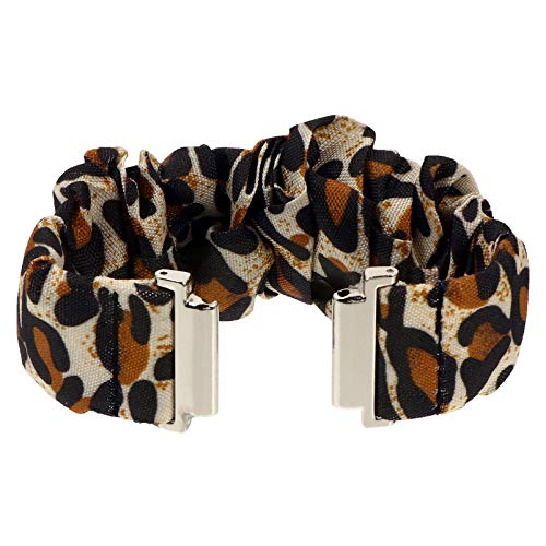 CHICAMPERA Leopard Printed Scrunchie Armband Für Watch Active Elastisches Leichtes Und Bequemes Uhrenarmband Für Damen Und Herren Für Alltag Und Besondere Anlässe von CHICAMPERA