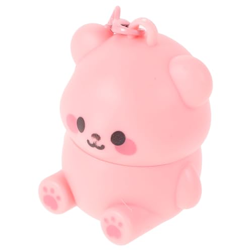 CHICAMPERA Niedlicher Lippenbalsam Für Mädchen Erdbeer Lippenpflege Feuchtigkeitsspendend Sicher Für Kinder Niedliches Bären Design Für Babyparty Geschenke von CHICAMPERA