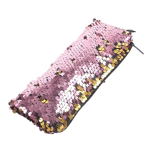 CHICAMPERA Make Up Tasche Glitzer Polyester Handtasche Kosmetiktasche Reise Kulturbeutel Organizer Elegant Robust Leicht zu Reinigen Modisch für Damen Gold Rosa CHICAMPERA Make Up Tasche Glitzer Polyester Handtasche Kosmetiktasche Reise Kulturbeutel Organizer Elegant Robust Leicht zu Reinigen Modisch für Damen Gold Rosa von CHICAMPERA