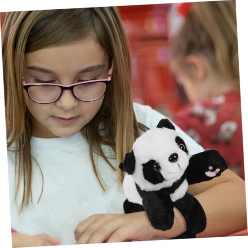 CHICAMPERA Plüsch Slap Bracelet Panda Armband Sanft Kuschelig Hautfreundlich Leicht Tragbar Geschenk von CHICAMPERA