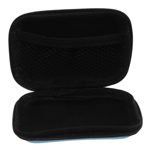 CHICAMPERA Pokerbox Spielkartenboxen aus Kunststoff Kartenspeicher Kartenetui aus Plastik Kartenorganisator Accessoires für Männer Wasserschutzdeck Eva-Material Himmelblau von CHICAMPERA