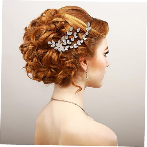 CHICAMPERA Rhinestone Haarklammer Braut Hochzeit Haarschmuck Eleganter Haarclip für Frauen und Mädchen Vielseitiger Haarschmuck für Partys Zeremonien und Alltag von CHICAMPERA