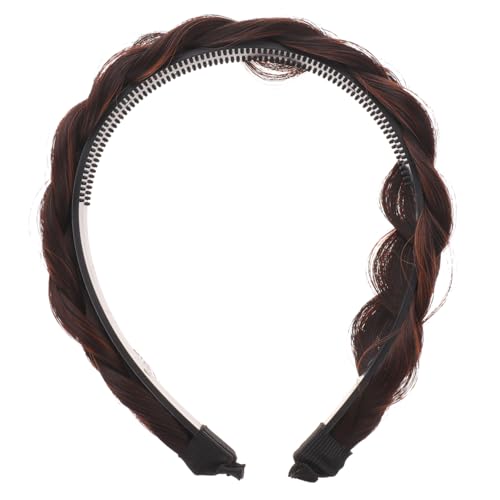 CHICAMPERA Rutschfester Haarkranz Damen Flechtoptik Haarreif Party Haarband Weiches Breites Stirnband für Alltag und von CHICAMPERA