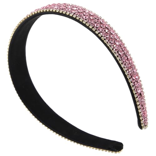 CHICAMPERA Rutschfestes Stirnband Damen mit Funkelnden Strasssteinen Glitzernder Haarschmuck für Braut und Party Bequemes Glitzerndes Haarband für Hochzeit Festliche Anlässe und Alltag Sanft von CHICAMPERA