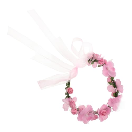 CHICAMPERA Simulierter Blumenkranz Haarreif für Strandurlaub Stilvoll Langlebige Haarschmuck krone in Vielseitig als Fotorequisite und Kopfschmuck für Hochzeit und Sommer von CHICAMPERA