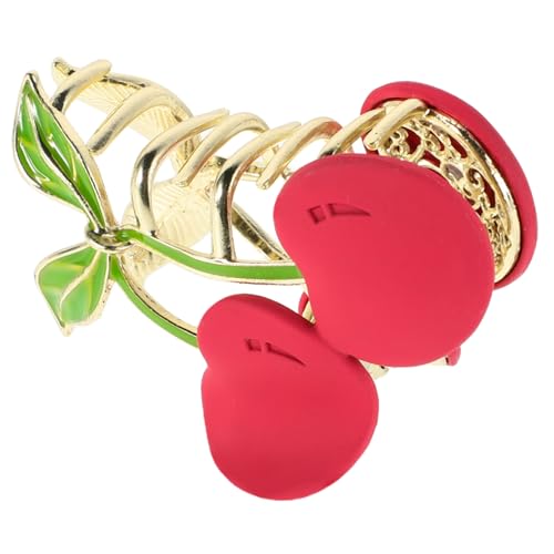 CHICAMPERA Süßer Kirsch Haarclip aus Langlebigem Material Vielseitig für Hochsteckfrisuren und Hohe Fruchtiges Design Niedliches Haarschmuck Accessoire für Frauen und Mädchen von CHICAMPERA
