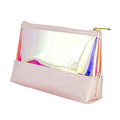 CHICAMPERA TPU Holografische Kosmetiktasche Makeup Bag für Zuhause Reise Kompakt Praktisch Multifunktionaler Toilettenartikel Organizer in Bunter Optik von CHICAMPERA
