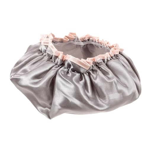 CHICAMPERA Wasserdichte Doppellagige Badekappe für Frauen Peva beschichtete Wiederverwendbare Duschhaube Elastisch Geeignet für Lange Lockige und Dicke Haare Vielseitig für Duschen Spa und von CHICAMPERA