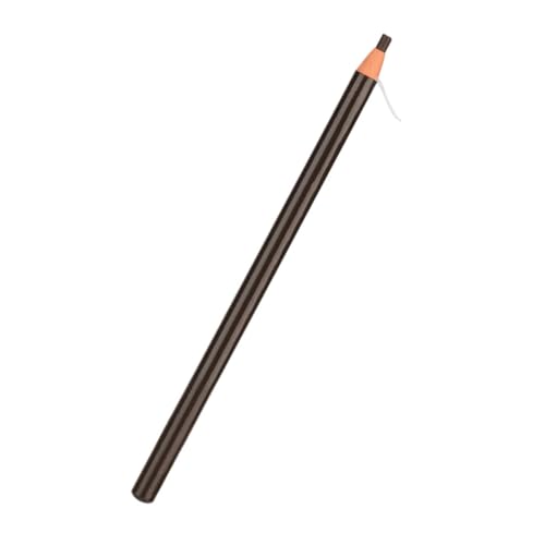 CHICAMPERA Wasserfester Augenbrauenstift mit Ziehtechnik Schweißresistent Natürliche Form Langlebiger Brauenstift Anspitzer Tiefes Kaffeebraun für Präzises Augenbrauen Make Up von CHICAMPERA